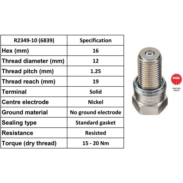 NGK NGK Spark Plug R2349-10 Plugs [Box 4]